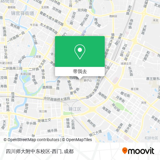 四川师大附中东校区-西门地图