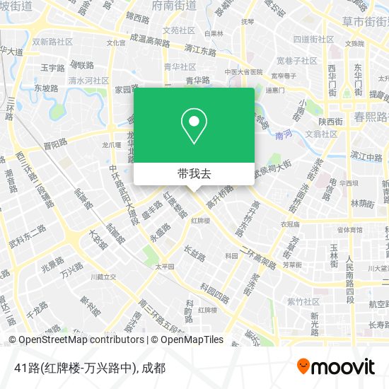 41路(红牌楼-万兴路中)地图