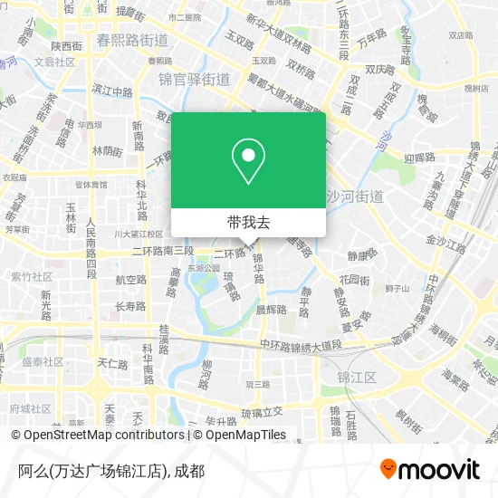 阿么(万达广场锦江店)地图