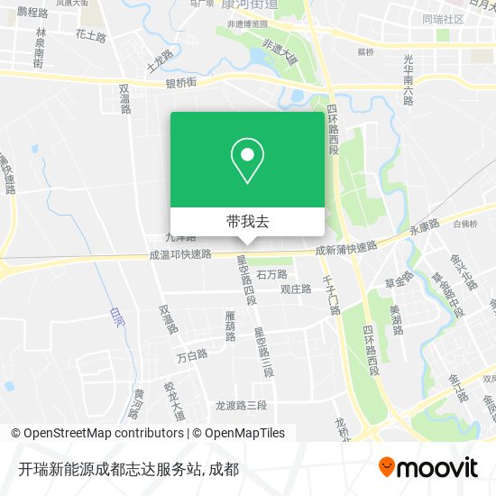 开瑞新能源成都志达服务站地图