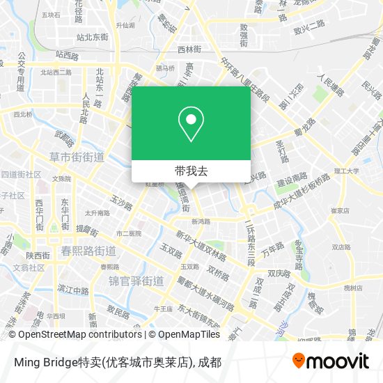 Ming Bridge特卖(优客城市奥莱店)地图