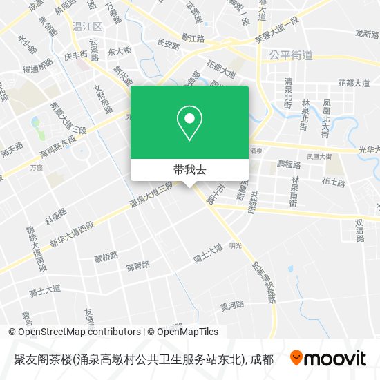 聚友阁茶楼(涌泉高墩村公共卫生服务站东北)地图