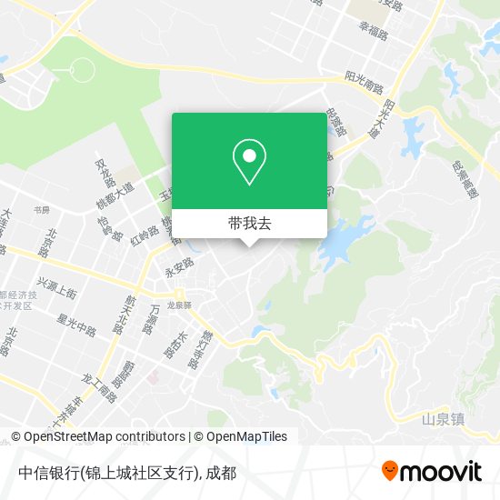 中信银行(锦上城社区支行)地图