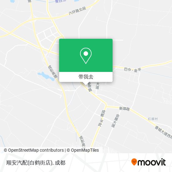 顺安汽配(白鹤街店)地图