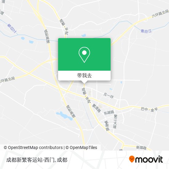 成都新繁客运站-西门地图