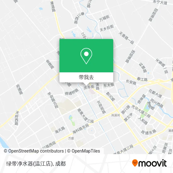 绿带净水器(温江店)地图