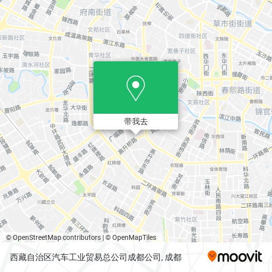 西藏自治区汽车工业贸易总公司成都公司地图