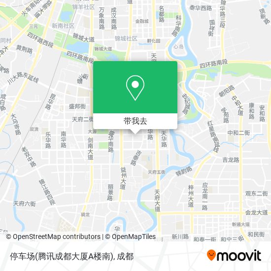 停车场(腾讯成都大厦A楼南)地图