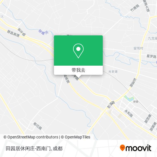 田园居休闲庄-西南门地图