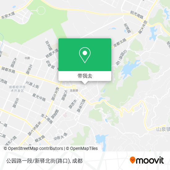 公园路一段/新驿北街(路口)地图