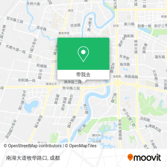 南湖大道牧华路口地图