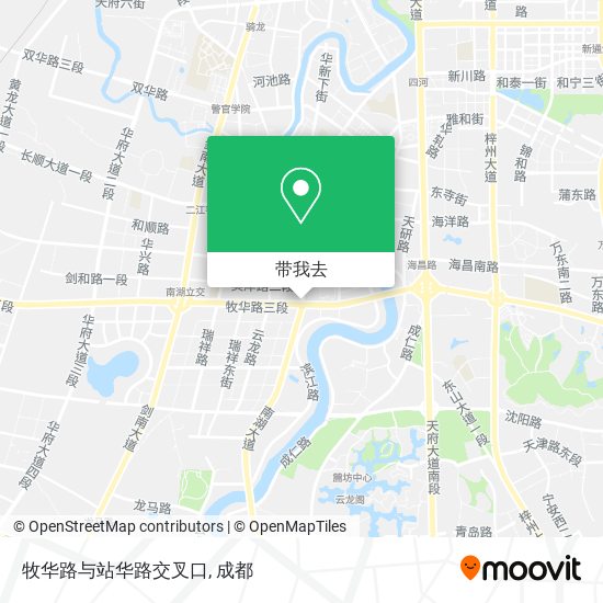 牧华路与站华路交叉口地图