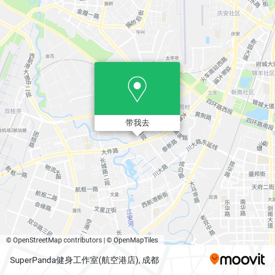 SuperPanda健身工作室(航空港店)地图