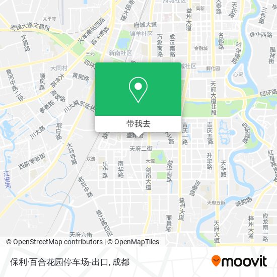 保利·百合花园停车场-出口地图