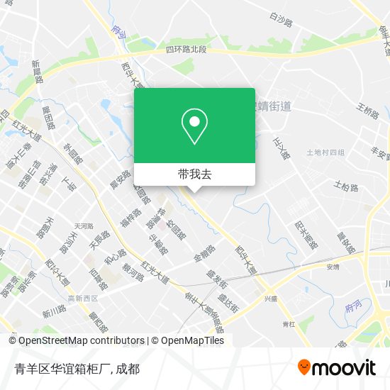 青羊区华谊箱柜厂地图