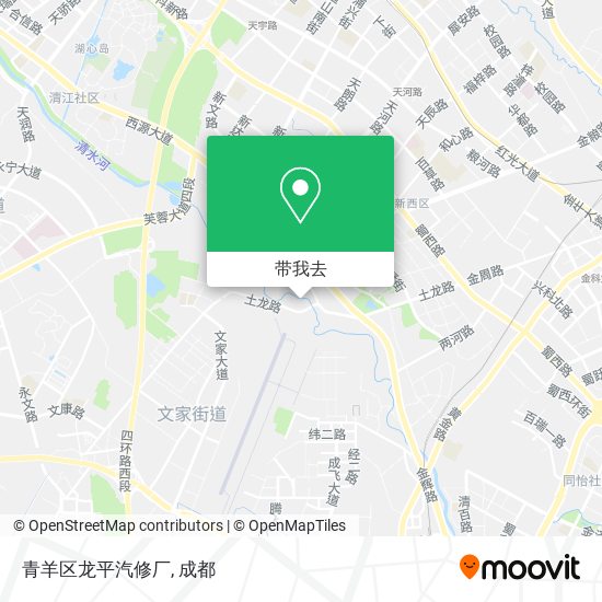 青羊区龙平汽修厂地图