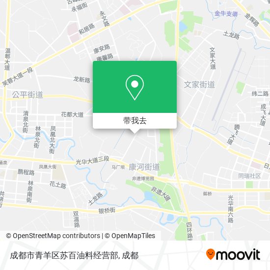 成都市青羊区苏百油料经营部地图