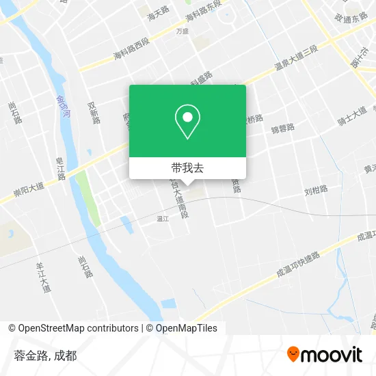 蓉金路地图
