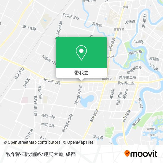 牧华路四段辅路/迎宾大道地图