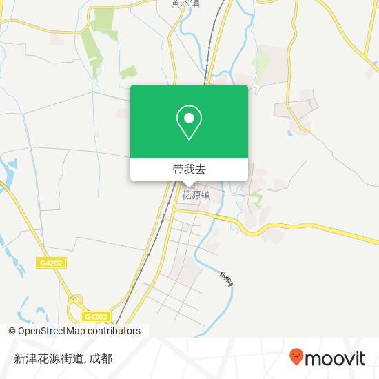 新津花源街道地图