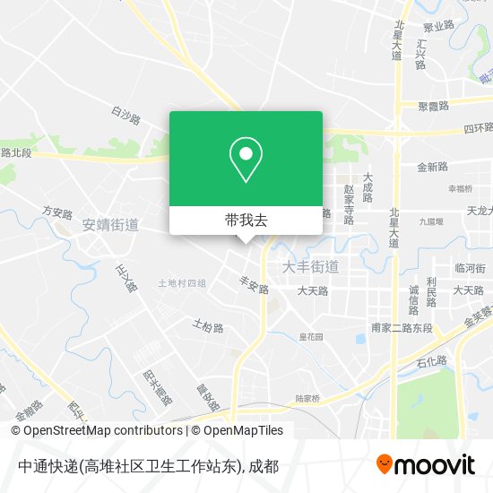 中通快递(高堆社区卫生工作站东)地图
