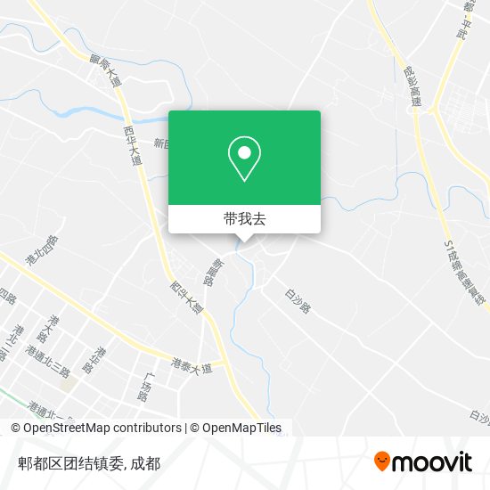 郫都区团结镇委地图
