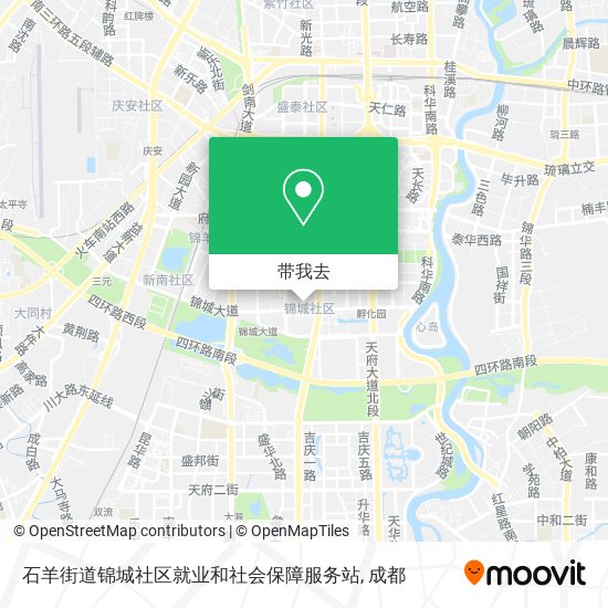 石羊街道锦城社区就业和社会保障服务站地图