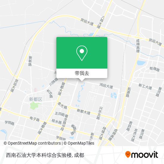 西南石油大学本科综合实验楼地图