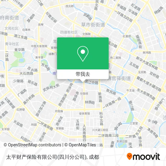 太平财产保险有限公司(四川分公司)地图