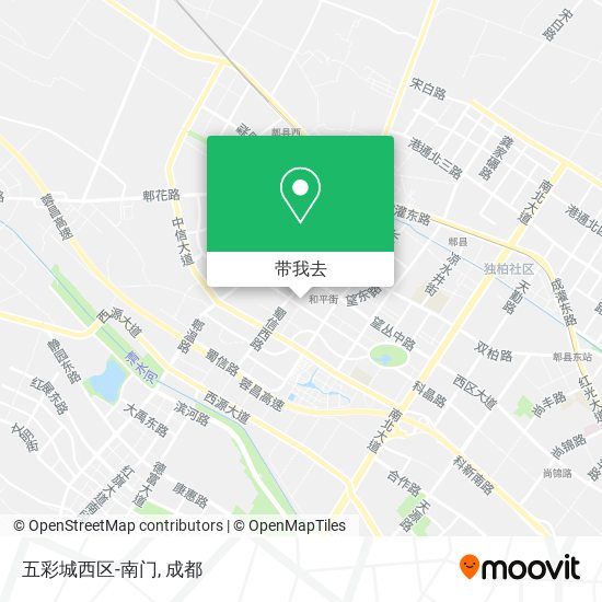 五彩城西区-南门地图