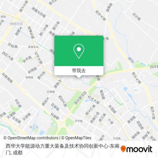 西华大学能源动力重大装备及技术协同创新中心-东南门地图
