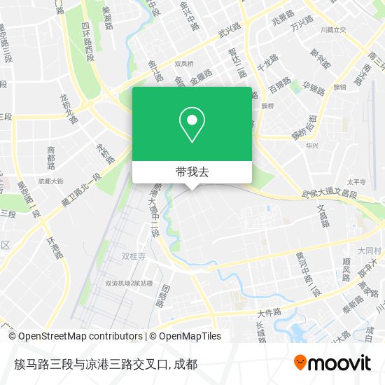 簇马路三段与凉港三路交叉口地图