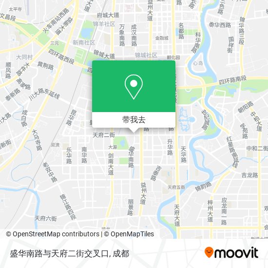 盛华南路与天府二街交叉口地图