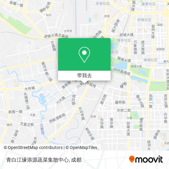 青白江缘添源蔬菜集散中心地图