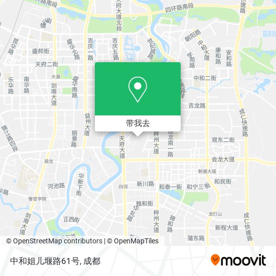 中和姐儿堰路61号地图