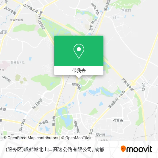 (服务区)成都城北出口高速公路有限公司地图