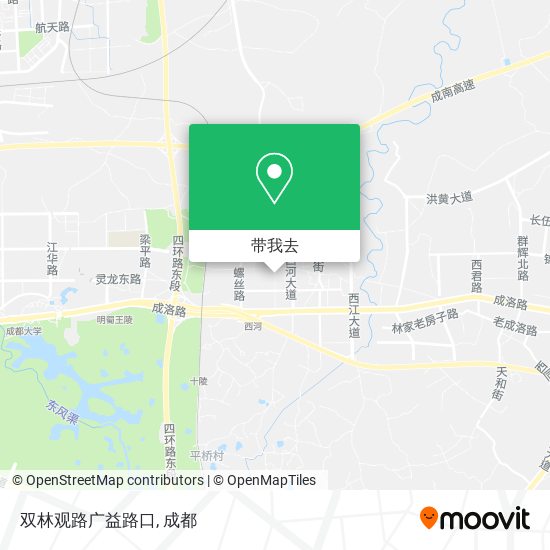 双林观路广益路口地图