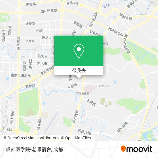 成都医学院-老师宿舍地图