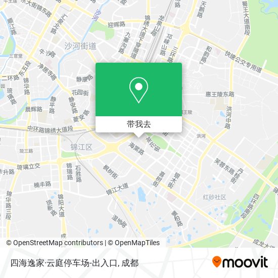 四海逸家·云庭停车场-出入口地图
