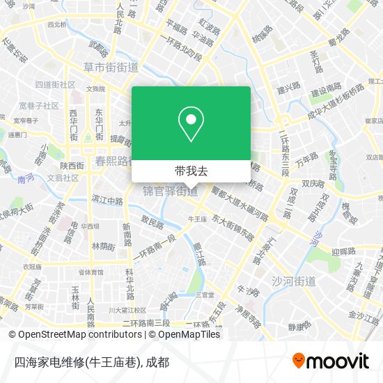 四海家电维修(牛王庙巷)地图