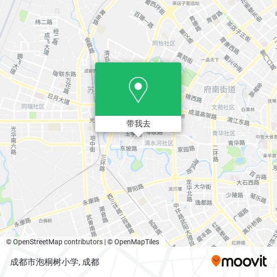 成都市泡桐树小学地图