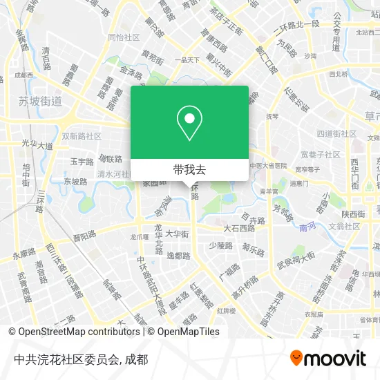 中共浣花社区委员会地图