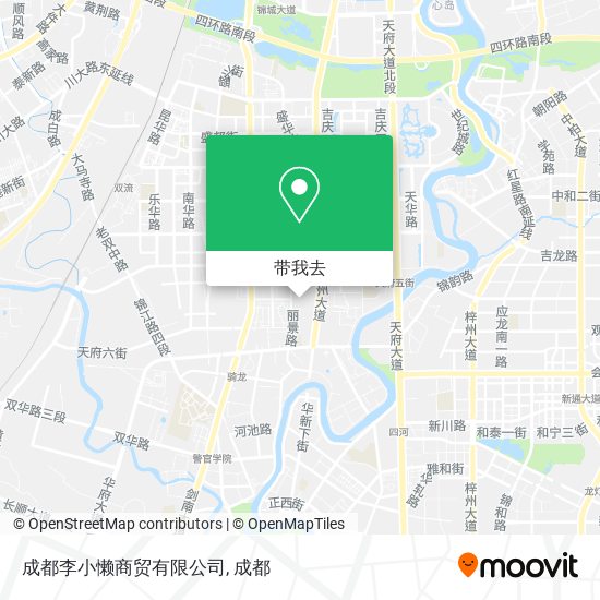 成都李小懒商贸有限公司地图
