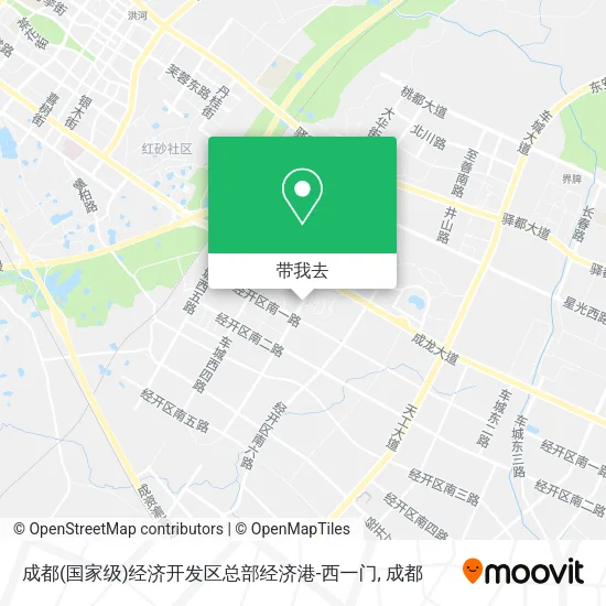 成都(国家级)经济开发区总部经济港-西一门地图