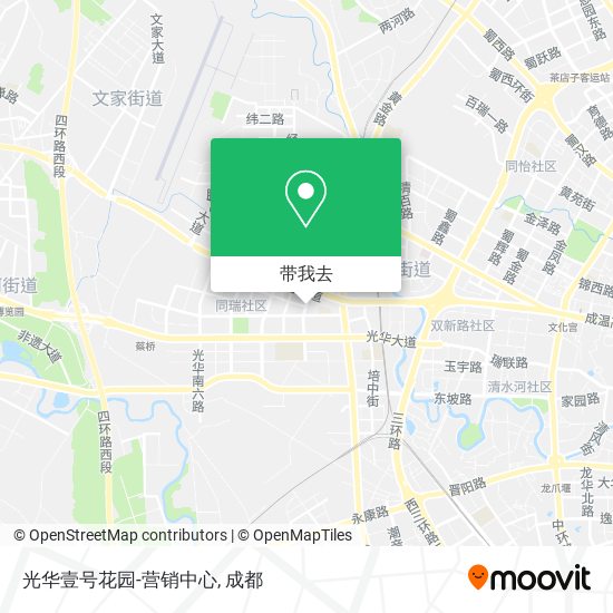 光华壹号花园-营销中心地图