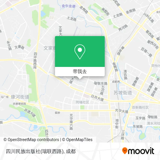 四川民族出版社(瑞联西路)地图