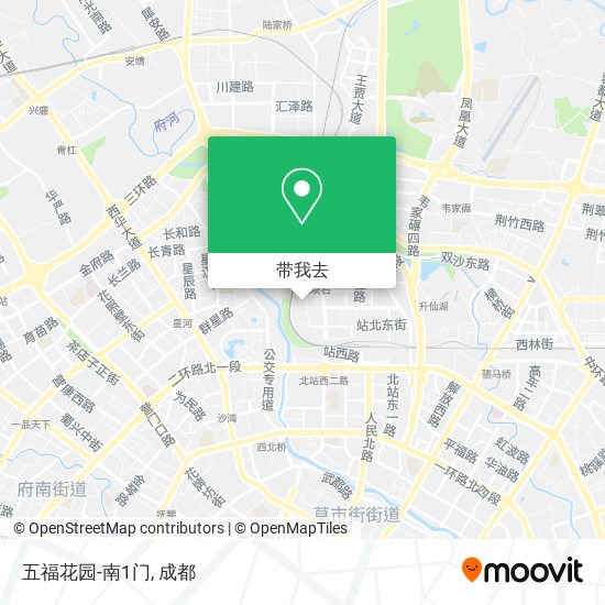 五福花园-南1门地图