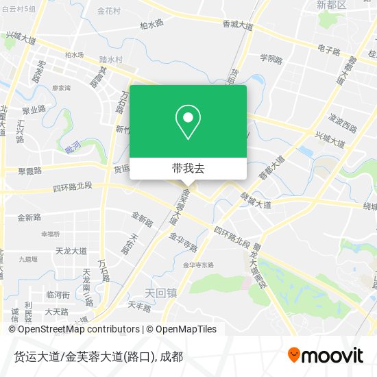货运大道/金芙蓉大道(路口)地图