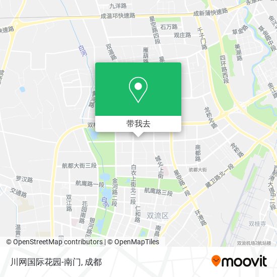 川网国际花园-南门地图
