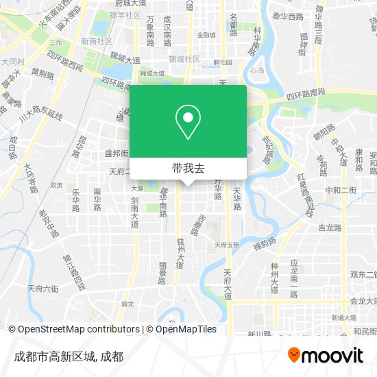 成都市高新区城地图